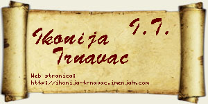 Ikonija Trnavac vizit kartica